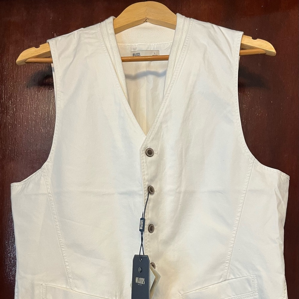 Men’s Onassis White Vest